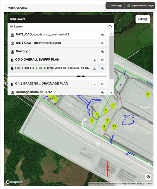 Adding Map Layers to Report Page